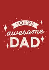 Heartfelt Father's Day Card - Awesome Dad created by Sunshine Designs
