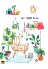 Cute New Baby Card - Welcome Baby! created by Zoe May Designs