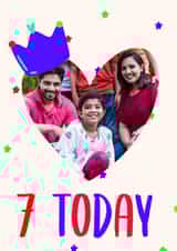 Personalised Birthday Photo Card created by Lisa Wardle - Cute Birthday Card - 7th