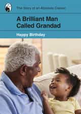 Personalised Birthday Photo Card created by Yay Days - Retro Birthday card - A Brilliant Woman Called Grandad - Book