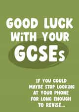 Cheeky Good Luck Card - GCSEs created by Giddy Kipper