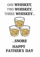 Funny Card for Father's Day for that whiskey drinker that you love created by Dan Bang Studio