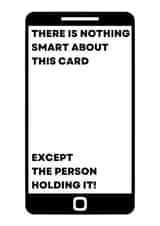 Fun graduation or exam results card - Nothing Smart About This Card Except You' created by UAI Designs
