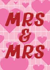 Mrs & Mrs LGBTQA+ Wedding Card - Queer Engagement Card - Same Sex Wedding created by Maddison Ball