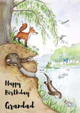 Classic Birthday Card - Riverside - Grandad created by Kate Garrett