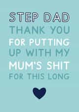 Funny Step Dad Card For Father's Day created by Jeff and the Squirrel