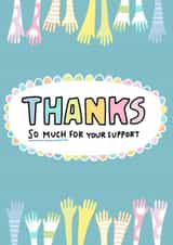 Thanks SO Much For Your Support - Rainbow Thank You Card created by Angela Chick