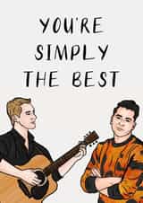 David Rose - Schitts Creek Love Card - Best Friend Card - You're Simply The Best created by P