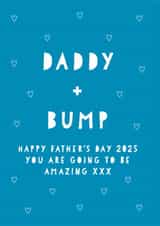 Cute Father's day card - From the Bump - 2025 created by Heather Alstead Design LTD