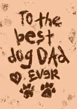 Dog Dad Father’s Day Card - Card From Dog - puppy dad - card from pup created by Fantastical Fun Shop