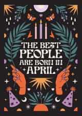 The Best People Are Born In April - Heartfelt - Cute - Horoscope created by Oh Ellie Studio