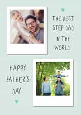 Personalised Father's Day Photo Card created by @hollielonglanddesigns - Heartfelt Father's Day Card - Best Step Dad in the World