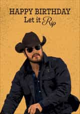 Rip Birthday card for any Yellowstone fan created by Liam Harris