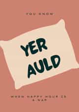Funny Birthday Card - You're old (yer auld) - Cheeky created by F*ck You Cards