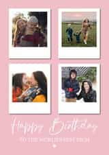 Personalised Birthday Photo Card created by @hollielonglanddesigns - Heartfelt Birthday Card - World's Best Mum