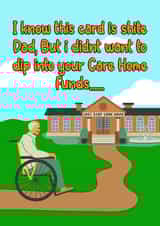Funny Fathers Day card for your endless banter with dad. created by Michael John Tickle