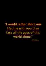 LOTR Wedding Card created by Possco