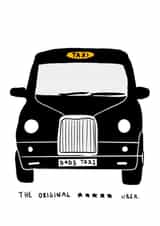 Funny Dad's Taxi Card for Father's Day - Taxi - Uber - Cheeky created by Gabriella Finelli
