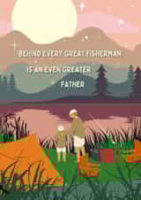 Heartfelt Father's Day Card - Fisherman created by Original Fox Cards