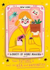 Cute New Home Card - Tarot - Future is Ikea and Happiness created by NICHOLA COWDERY ILLUSTRATIONS