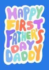 First Father's Day Card - For Daddy created by Violet and Alfie