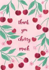 Thank you cherry much card created by Sofia Papa Designs