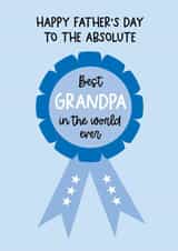 Cute Father's Day Card - Best Grandpa Award created by Word Up Creative