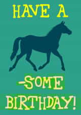 Fun horse birthday card! created by The Fixby Fox
