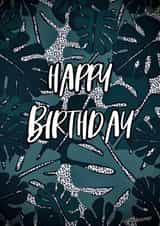 Tropical leaf design created by Leanne Congdon