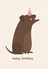 Happy Birthday dog created by hnaillustration