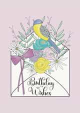 Pretty floral birthday wishes card created by Marie Goodchild