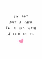 Cute friendship card, sending a hug in hard times. created by Superlush Cards