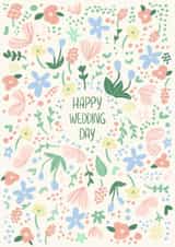 Cute and floral wedding card for marriage created by Valeria Frustaci