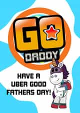 Cute Unicorn Fathers Day Card created by SeariouslyCreative