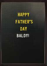 Funny Father's Day Card - Peg Letter Board - Baldy created by Brainbox Candy