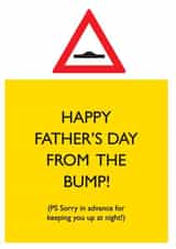 Funny Father's Day Card - From The Bump created by Brainbox Candy