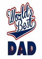 A BSL card created for the World's Best Dad. created by Give Gifts