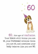 60th birthday - happy birthday - funny birthday created by Dandelion Stationery