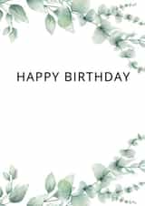 Cute Birthday card with flowers created by Laughable Letters