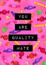 Quality Friends - Appreciation Card - Thank You - I Love You created by davidhydefierce