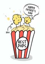 Happy Father's Day to the Best Pops Funny Father's Day Card created by Gobbygifts
