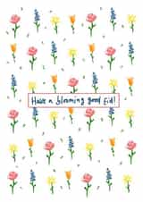 Dainty floral Eid Card for Muslims - Have a blooming good Eid! created by Halima Khanum