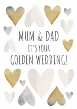Special Golden Wedding Card For Deserving Parents! created by Amy Munro