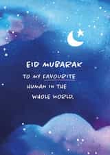 Cute Eid Mubarak card created by Superlush Cards