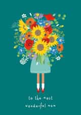 Pretty Birthday Card - The Most Wonderful Mum created by Vicki Nelli