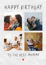 Personalised Birthday Photo Card created by @hollielonglanddesigns - Heartfelt Birthday Card - To The Best Mummy