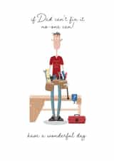 Cheeky dad birthday Card - DIY Dad created by Pink Pig