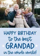 Personalised Birthday Photo Card created by Word Up Creative - Heartfelt Birthday Card - Best Grandad in the Whole World