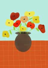 Floral art card created by Loula Rose