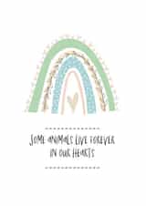 Heartfelt Sympathy Card - Some Animals Live Forever created by Dandelion Stationery